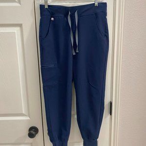 FIG Scrubs - Zamora Jogger Scrub Pants, Navy, Small Petite